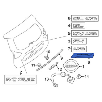 Nissan OE - Rear Hatch Emblem