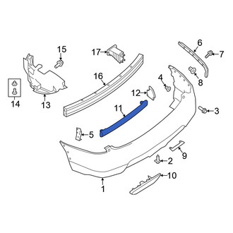 Nissan OE - Rear Bumper Impact Absorber