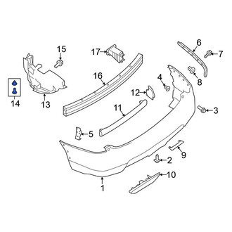 Nissan OE - Bumper Extension Cap Clip