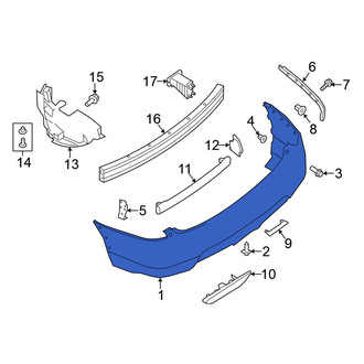 Nissan OE - Rear Bumper Cover