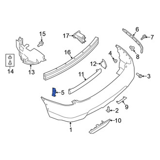 Nissan OE - Left Bumper Cover Bracket
