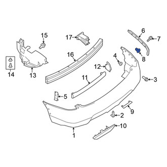 Nissan OE - Bumper Cover Grommet
