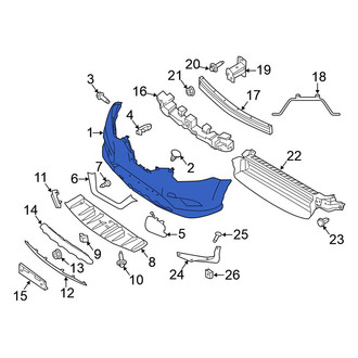 Nissan OE - Front Bumper Cover
