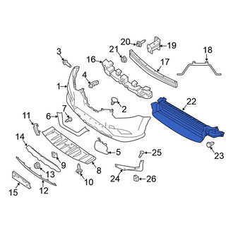 Nissan OE - Front Radiator Shutter Assembly