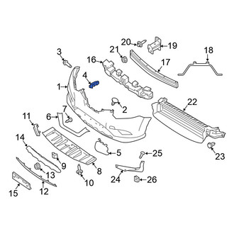 Nissan OE - Left Bumper Cover Bracket
