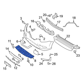 Nissan OE - Front Right Radiator Support Splash Shield