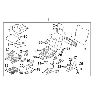 Nissan OE - Front Left Forward Power Seat Switch Knob