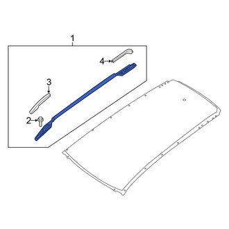 Nissan OE - Left Roof Luggage Carrier Side Rail