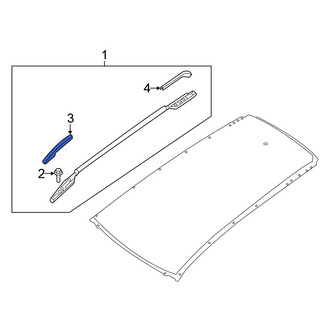 Nissan OE - Front Left Roof Luggage Carrier Side Rail Cap