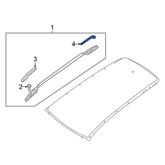 Nissan OE - Front Left Roof Luggage Carrier Side Rail Cap