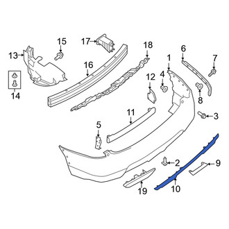 Nissan OE - Rear Upper Bumper Trim