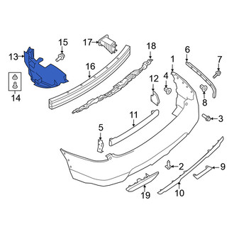Nissan OE - Rear Left Bumper Extension