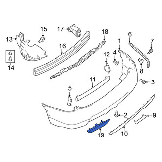 Nissan OE - Rear Left Reflector Panel