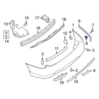 Nissan OE - Bumper Cover Grommet