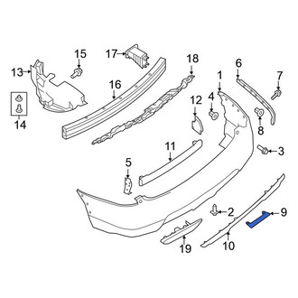 Nissan OE - Rear Lower Bumper Trim
