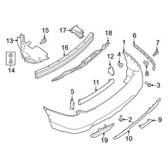 Nissan OE - Rear Bumper - Bumper & Components