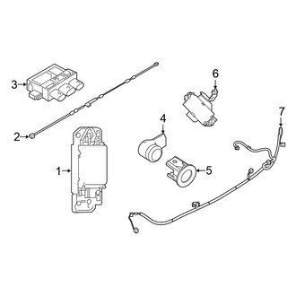 Nissan OE - Rear Bumper - Electrical Components