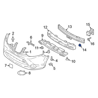 Nissan OE - Bumper Impact Bar Nut