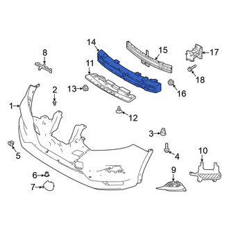 Nissan OE - Front Bumper Impact Absorber
