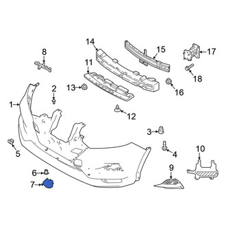 Nissan OE - Front Left Tow Eye Cap