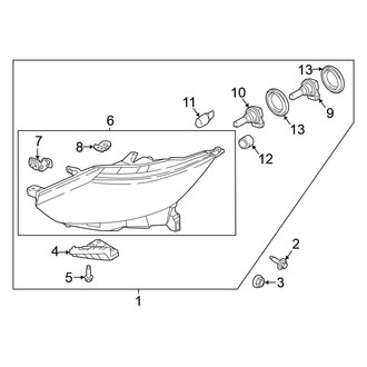 Nissan OE - Front Left Headlight Assembly