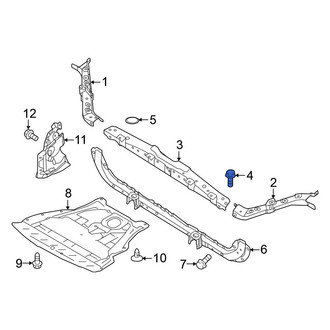 Nissan OE - Upper Radiator Support Tie Bar Bolt