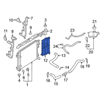 Nissan OE - Front Radiator Support Air Deflector