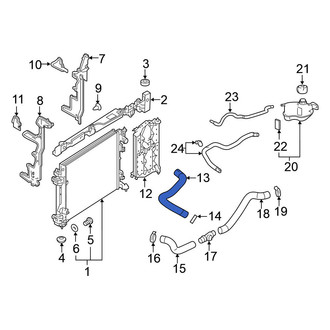 Nissan OE - Upper Radiator Coolant Hose