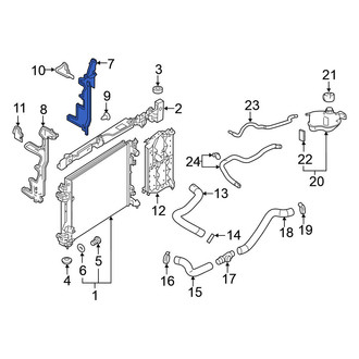Nissan OE - Front Right Radiator Support Baffle