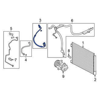 Nissan OE - A/C Refrigerant Discharge Hose