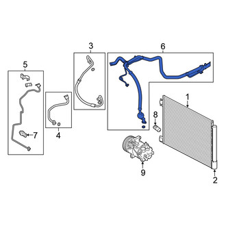 Nissan OE - A/C Refrigerant Discharge Hose