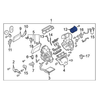Nissan OE - HVAC Blower Motor Assembly