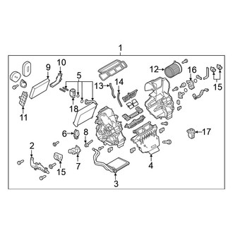 Nissan OE - Air Conditioner & Heater - Evaporator & Heater Components