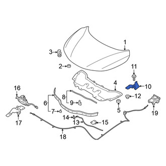 Nissan OE - Front Left Hood Hinge