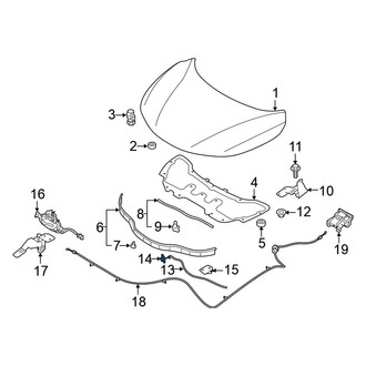 Nissan OE - Hood Prop Rod Grommet