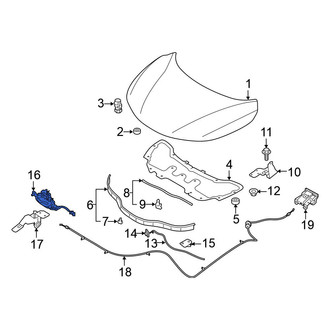 Nissan OE - Front Hood Latch