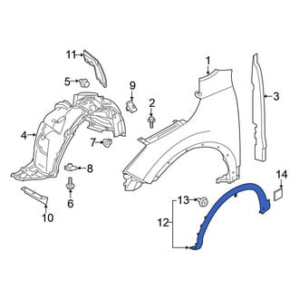 Nissan OE - Front Left Wheel Arch Molding