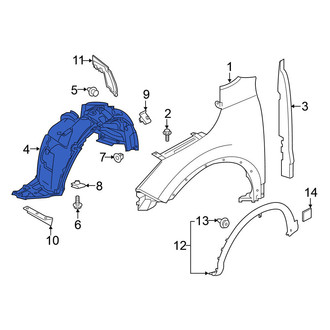 Nissan OE - Front Left Fender Splash Shield