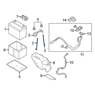 Nissan OE - Battery Hold Down Stud