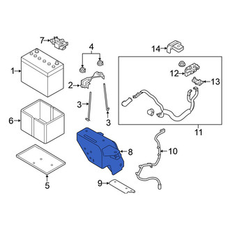 Nissan OE - Battery Tray Bracket
