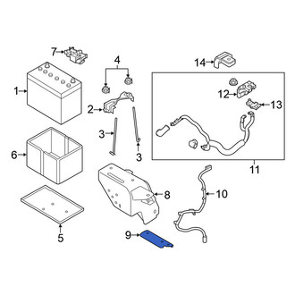 Nissan OE - Battery Tray Brace