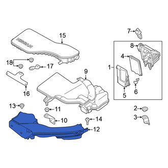 Nissan OE - Front Left Engine Air Intake Hose