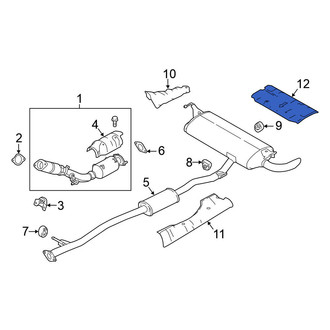 Nissan OE - Rear Floor Pan Heat Shield