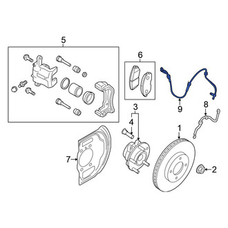 Nissan OE - Front ABS Wheel Speed Sensor