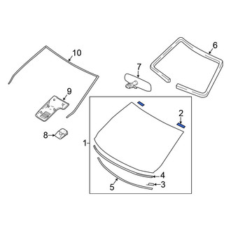 Nissan OE - Inner Windshield Spacer