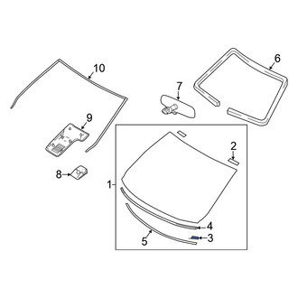Nissan OE - Lower Windshield Spacer