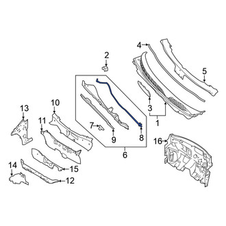 Nissan OE - Cowl Extension Seal