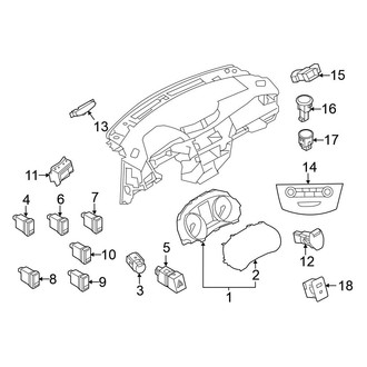 Nissan OE - Instrument Panel - Cluster & Switches