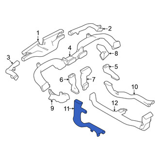 Nissan OE - Rear Left Lower Instrument Panel Air Duct