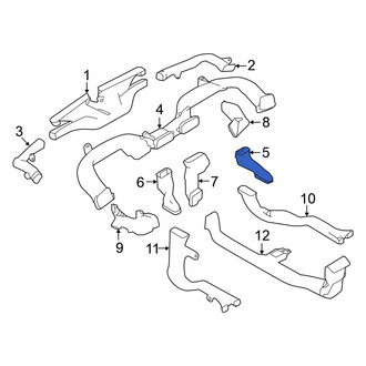 Nissan OE - Right Upper Instrument Panel Air Duct